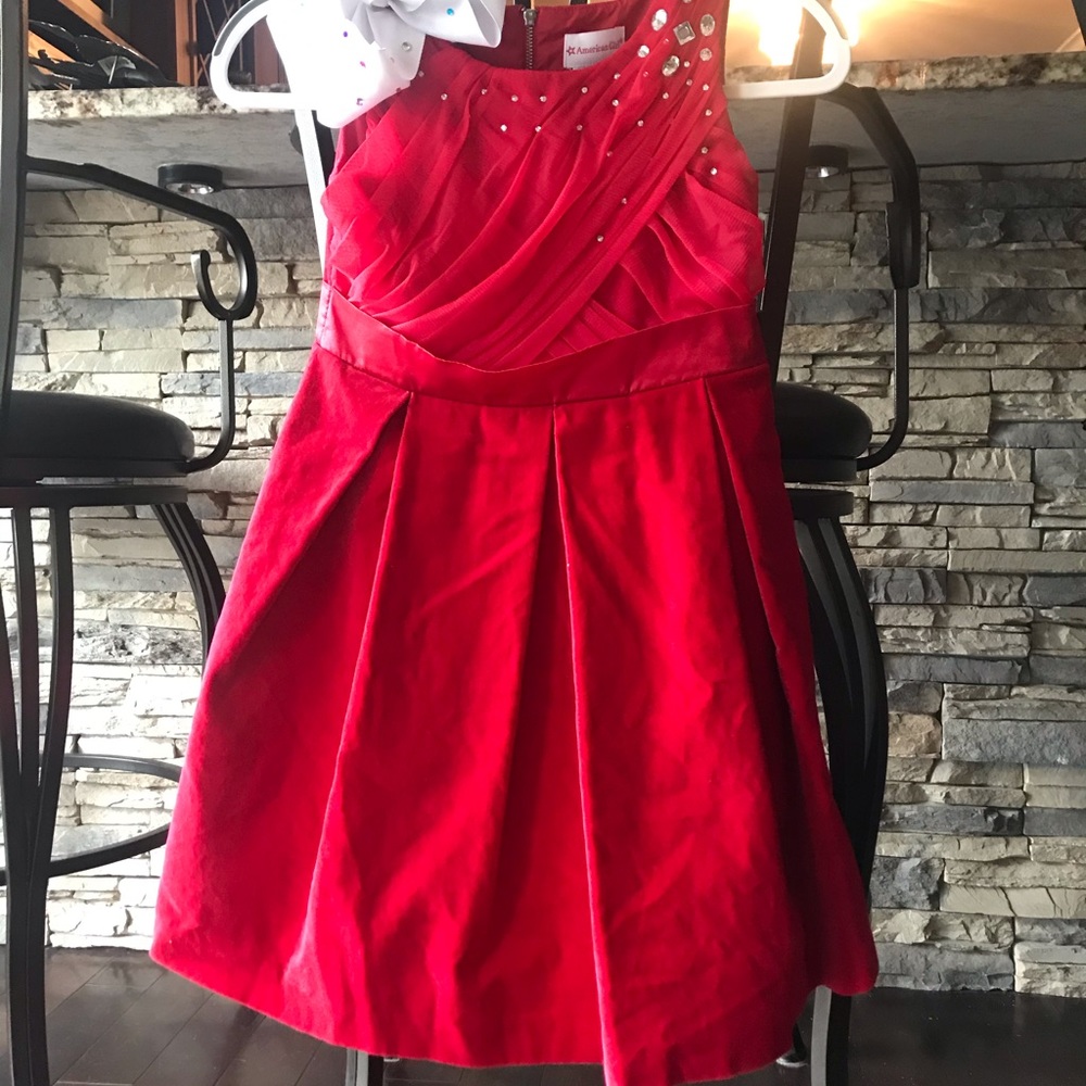 - American Girl red formal dress size 10